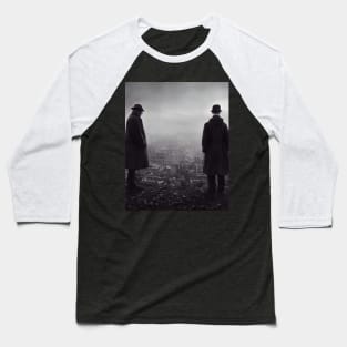 2 man on destroyed city , Man behind the war , War profiteers Ukraine 3d illustrated Baseball T-Shirt